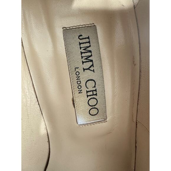 Jimmy Choo Abel Pumps Size 40.5 Sequin Black Silver Pointed Toe Stiletto - Picture 8 of 13